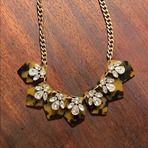 J. Crew Tortoise Statement Necklace